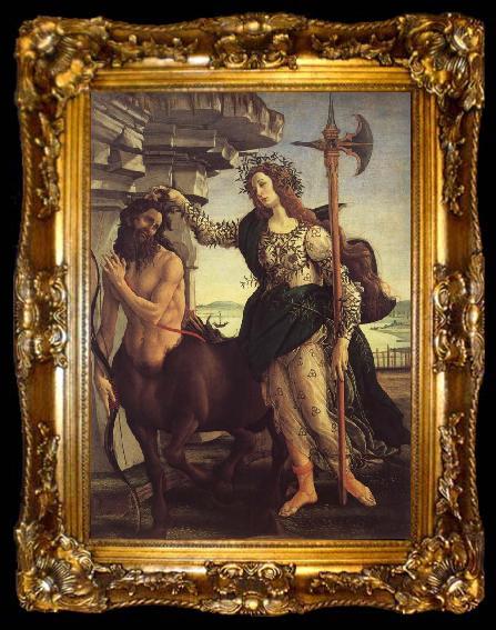 framed  Sandro Botticelli Minerva and the Kentaur, ta009-2